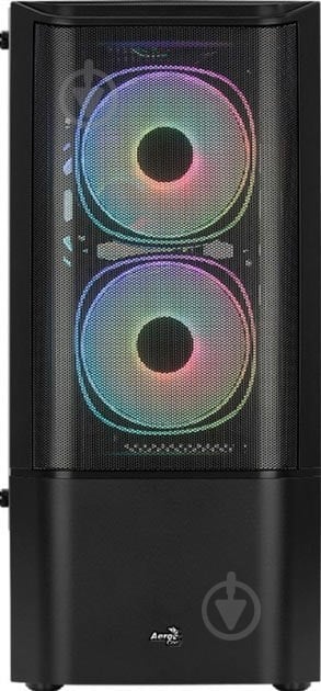 Корпус AeroCool Quantum Mesh Black Mid Tower FRGB side panel (QuantumMesh-G-BK-v2) - фото 2 Корпус AeroCool Quantum Mesh Black Mid Tower FRGB side panel (QuantumMesh-G-BK-v2) - фото 2