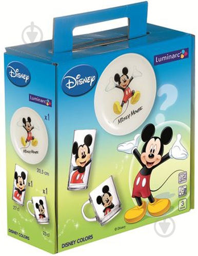 Набір дитячого посуду Disney Mickey Colors 3 предмети H5320 Disney Luminarc - фото 2
