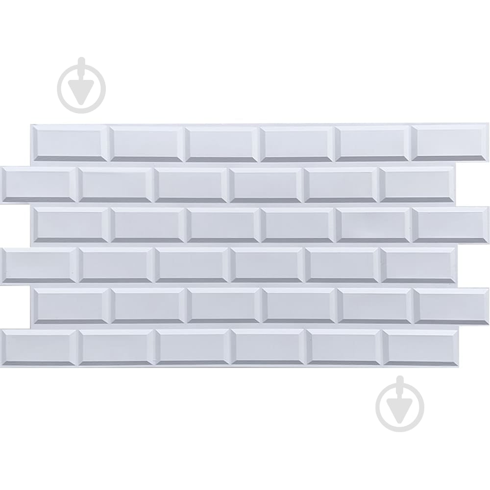 3D-панель с ПВХ Sticker Wall белый клинкерный кирпич 960х480х4 мм (1431) - фото 1 3D-панель с ПВХ Sticker Wall белый клинкерный кирпич 960х480х4 мм (1431) - фото 1