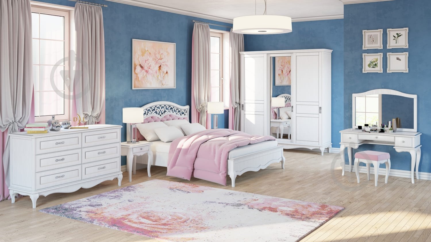 Тумба прикроватная Kartissa Антея 530x570x445 мм белый/белый (АН-ТКр-01) - фото 2 Тумба прикроватная Kartissa Антея 530x570x445 мм белый/белый (АН-ТКр-01) - фото 2