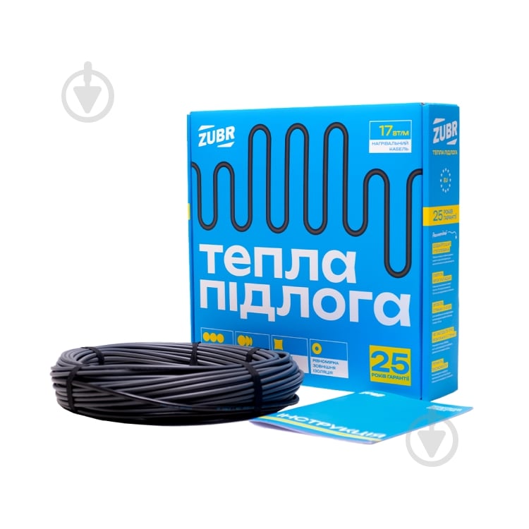 Нагревательный кабель ZUBR DC Cable 17 / 970 Вт 56 м - фото 1