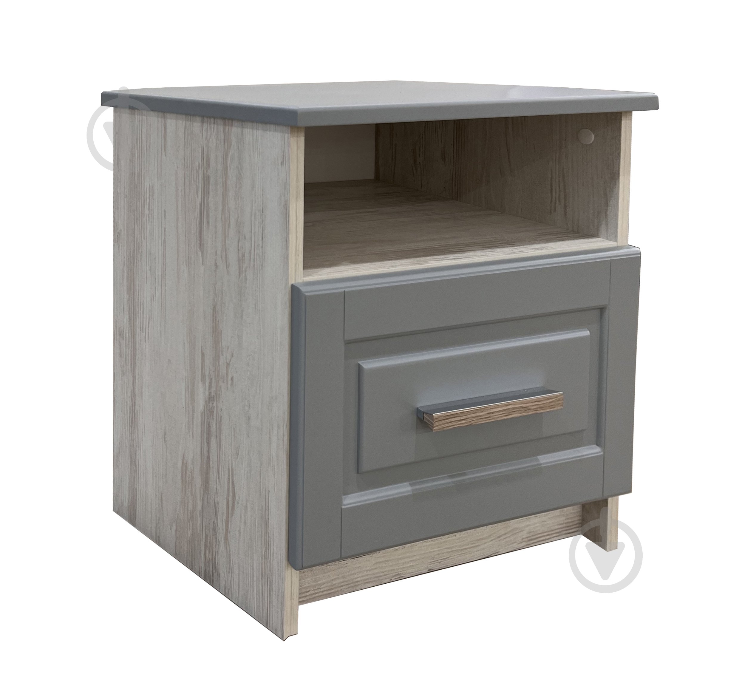 Тумба прикроватная Kartissa Кастелло 506x506x400 мм артвуд светлый/серый (К-ТКр-1) - фото 2 Тумба прикроватная Kartissa Кастелло 506x506x400 мм артвуд светлый/серый (К-ТКр-1) - фото 2