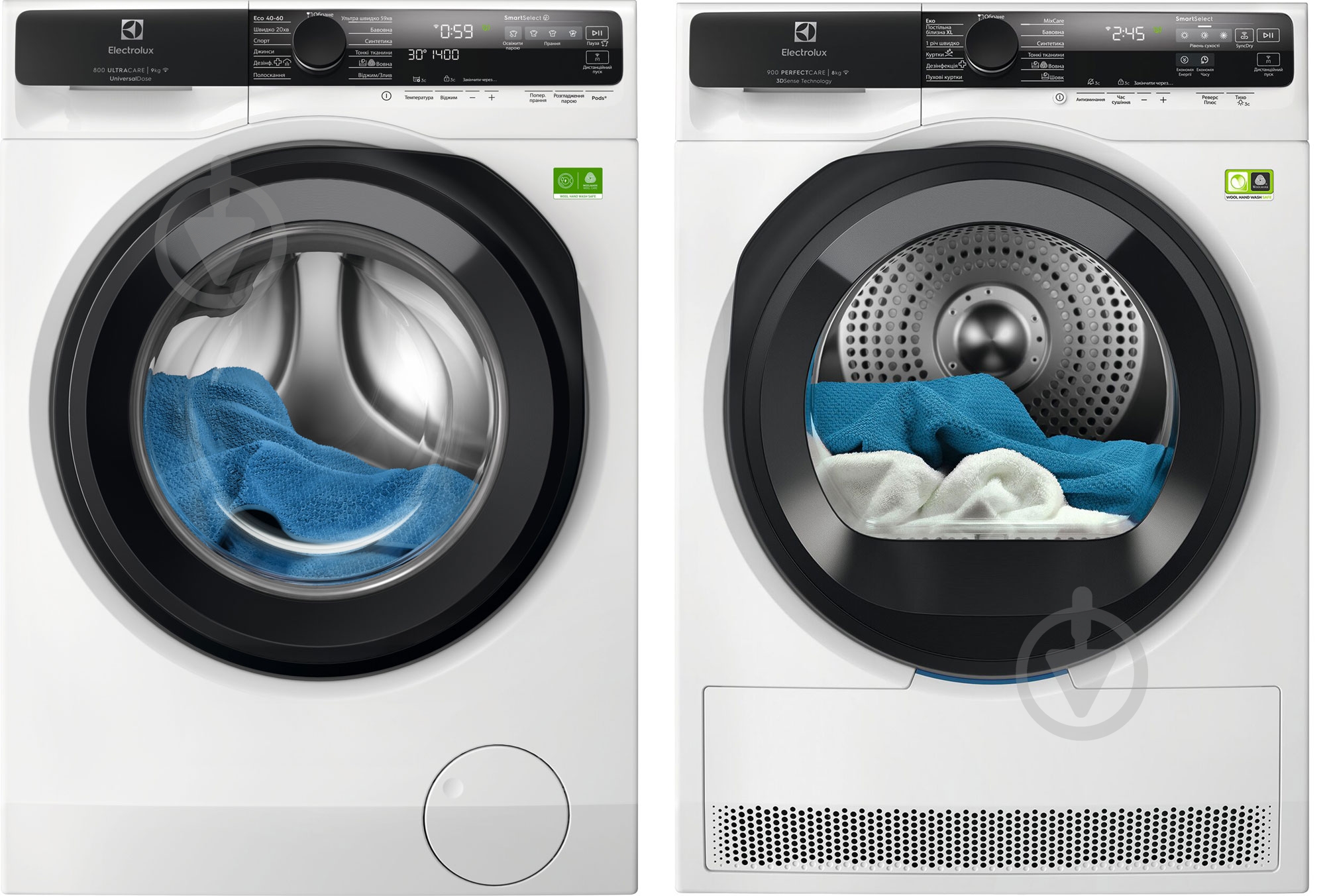 Стиральная машина Electrolux EW8F5492SQU + сушильная машина EW9D585KCU - фото 1 Стиральная машина Electrolux EW8F5492SQU + сушильная машина EW9D585KCU - фото 1