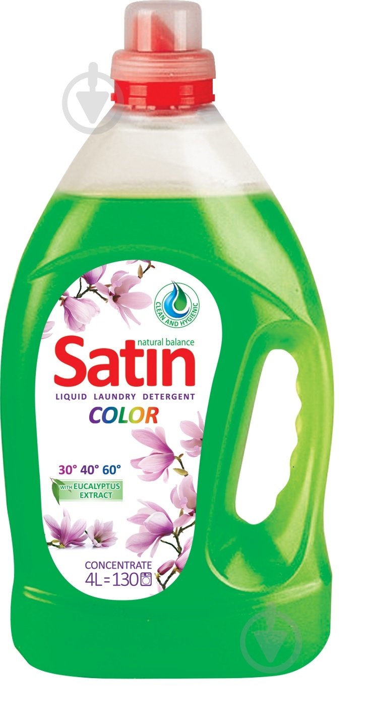 Гель для машинной стирки Satin Natural Balance Color 4 л - фото 1