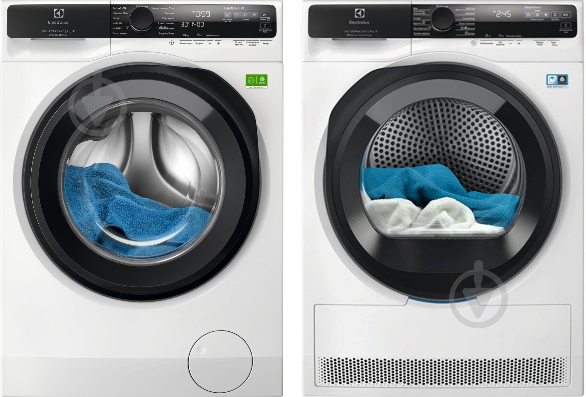 Стиральная машина Electrolux EW8F5492SQU + сушильная машина Electrolux EW8D595MUC - фото 1