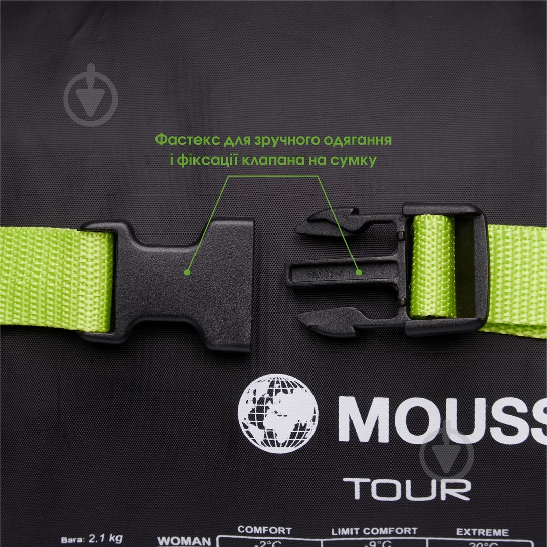 Спальный мешок Mousson TOUR R OLIVE - фото 6