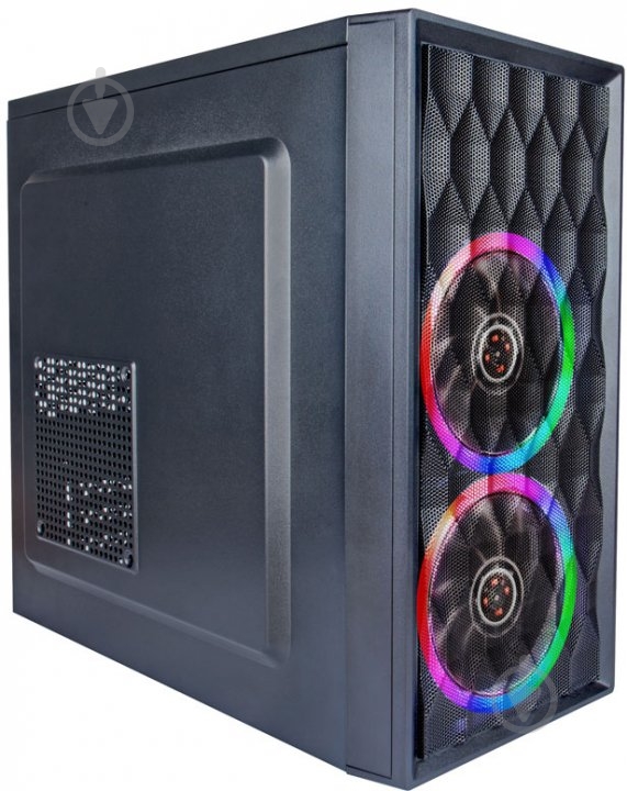 Корпус 1stPlayer D8-M-R1 Color LED Black без БЖ - фото 1