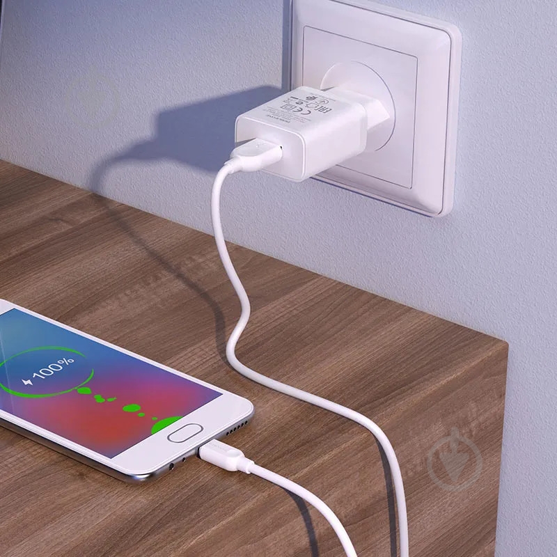Сетевое зарядное устройство Borofone BA68A Glacier single port charger set(Type-C) - фото 2 Сетевое зарядное устройство Borofone BA68A Glacier single port charger set(Type-C) - фото 2