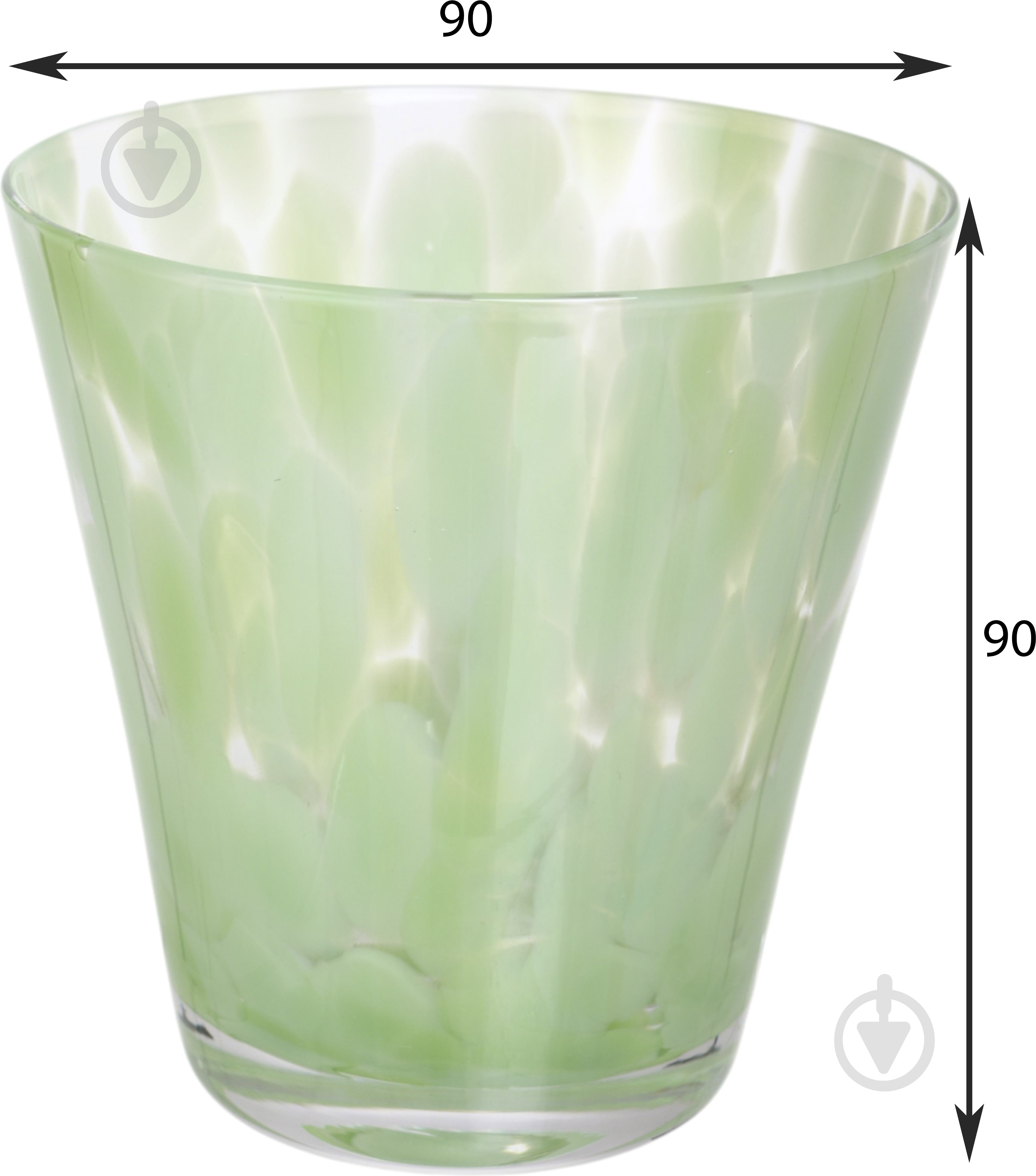 Стакан низкий Maxmark Aqua Lily зеленый 280 мл 1 шт. - фото 3 Стакан низкий Maxmark Aqua Lily зеленый 280 мл 1 шт. - фото 3