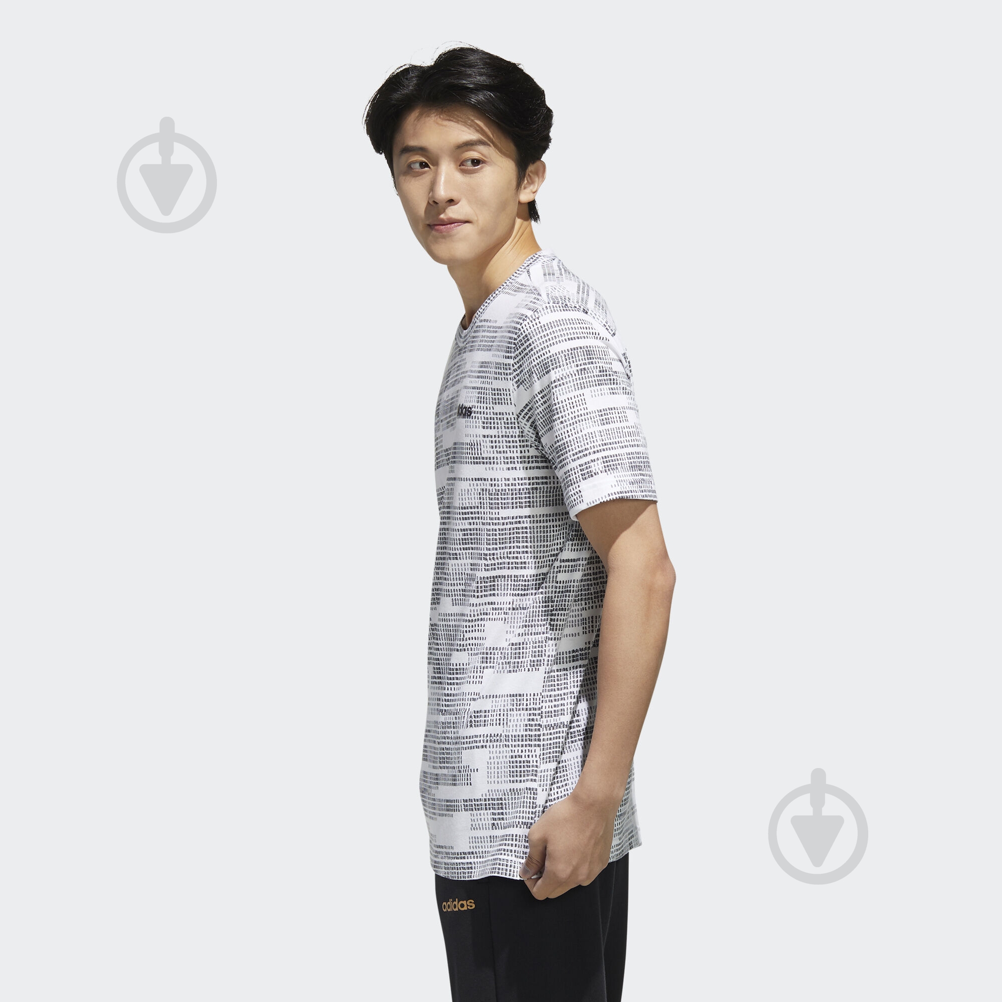 Футболка Adidas M ESS AOP TEE FM3433 р.S белый - фото 4 Футболка Adidas M ESS AOP TEE FM3433 р.S белый - фото 4