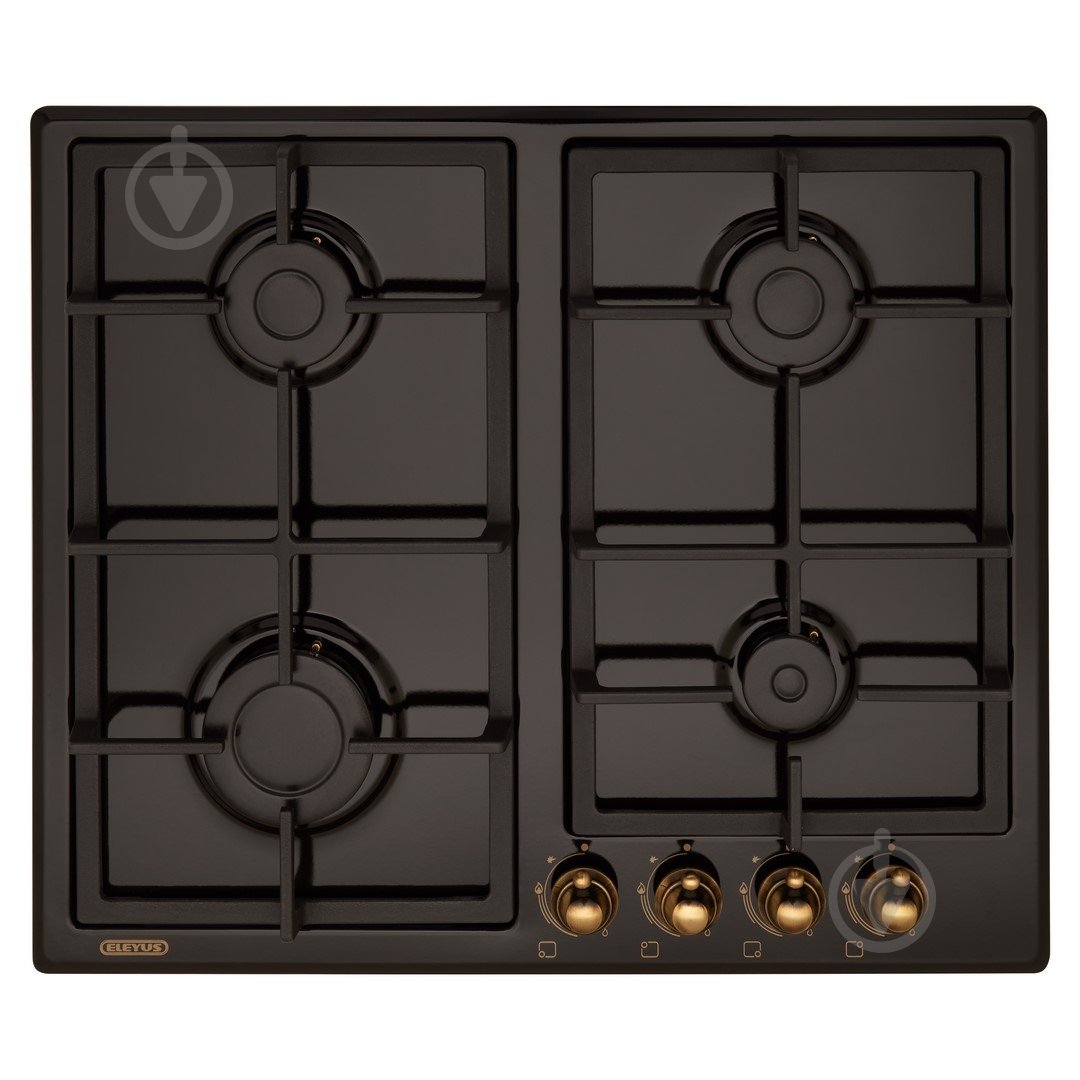 Варочная поверхность газовая Eleyus SILVA 60 BL+RB CF - фото 1