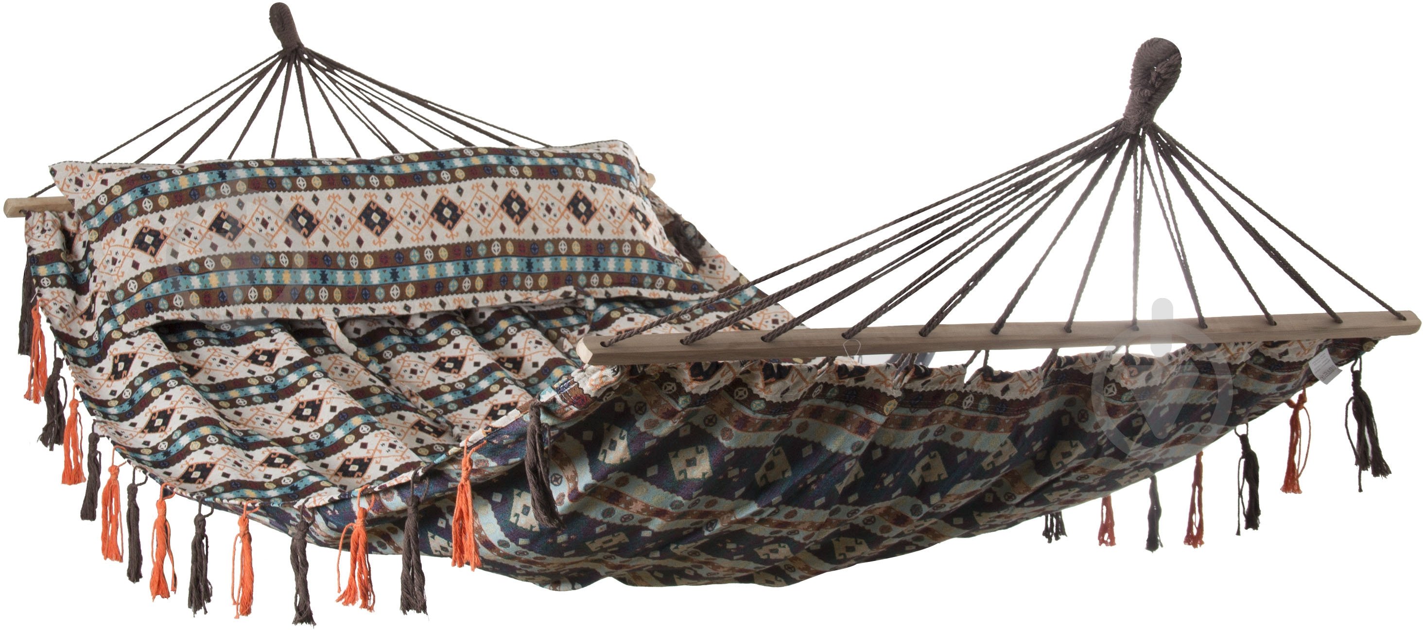 Гамак UP! (Underprice) Бохо с бахромой и подушкой 146x200 см коричневый - фото 1 Гамак UP! (Underprice) Бохо с бахромой и подушкой 146x200 см коричневый - фото 1