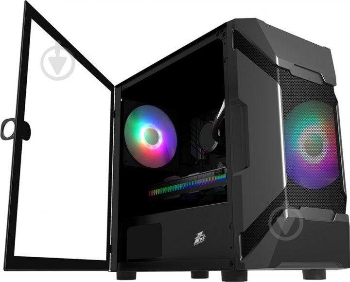 Корпус 1stPlayer D3-A-G7-MAX-BK Black без БП - фото 2