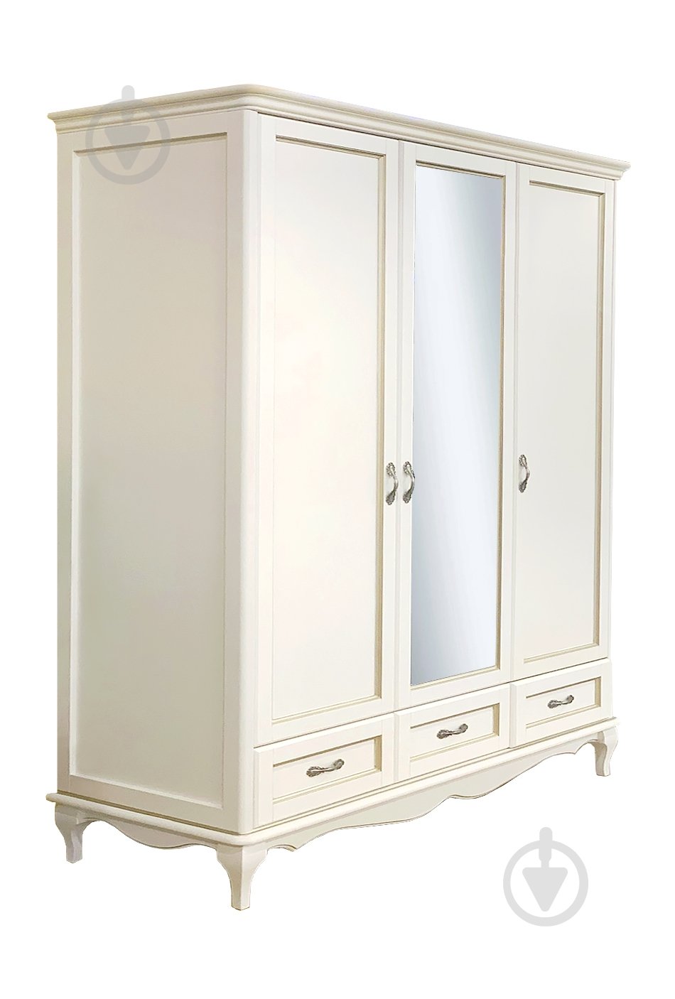 Шкаф для одежды Kartissa Антея 2243х1570х605 мм белый / белый АН-Шк-3-З - фото 1 Шкаф для одежды Kartissa Антея 2243х1570х605 мм белый / белый АН-Шк-3-З - фото 1