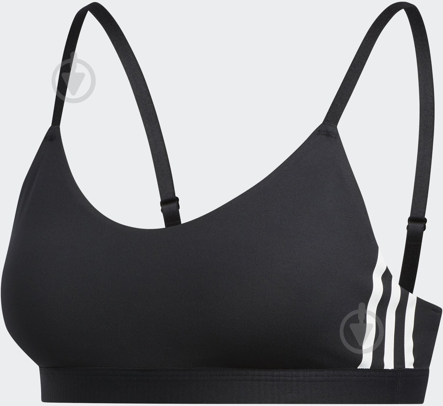 Бра Adidas AM 3S BRA FJ7281 р.XS черный - фото 1