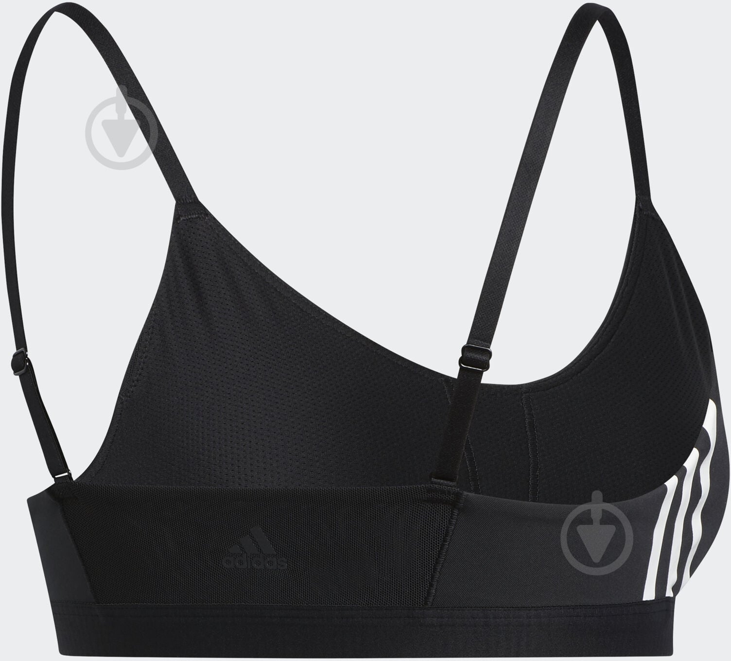 Бра Adidas AM 3S BRA FJ7281 р.XS черный - фото 2