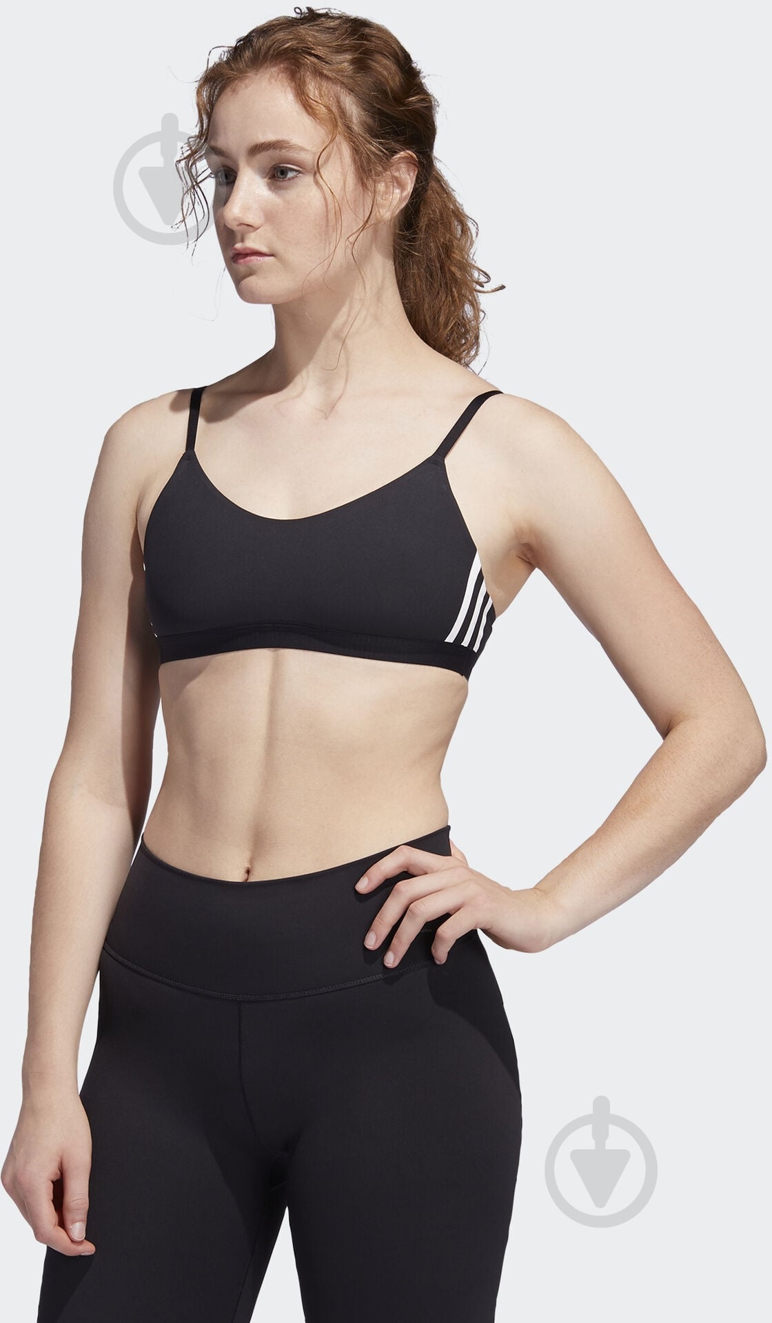 Бра Adidas AM 3S BRA FJ7281 р.XS черный - фото 3