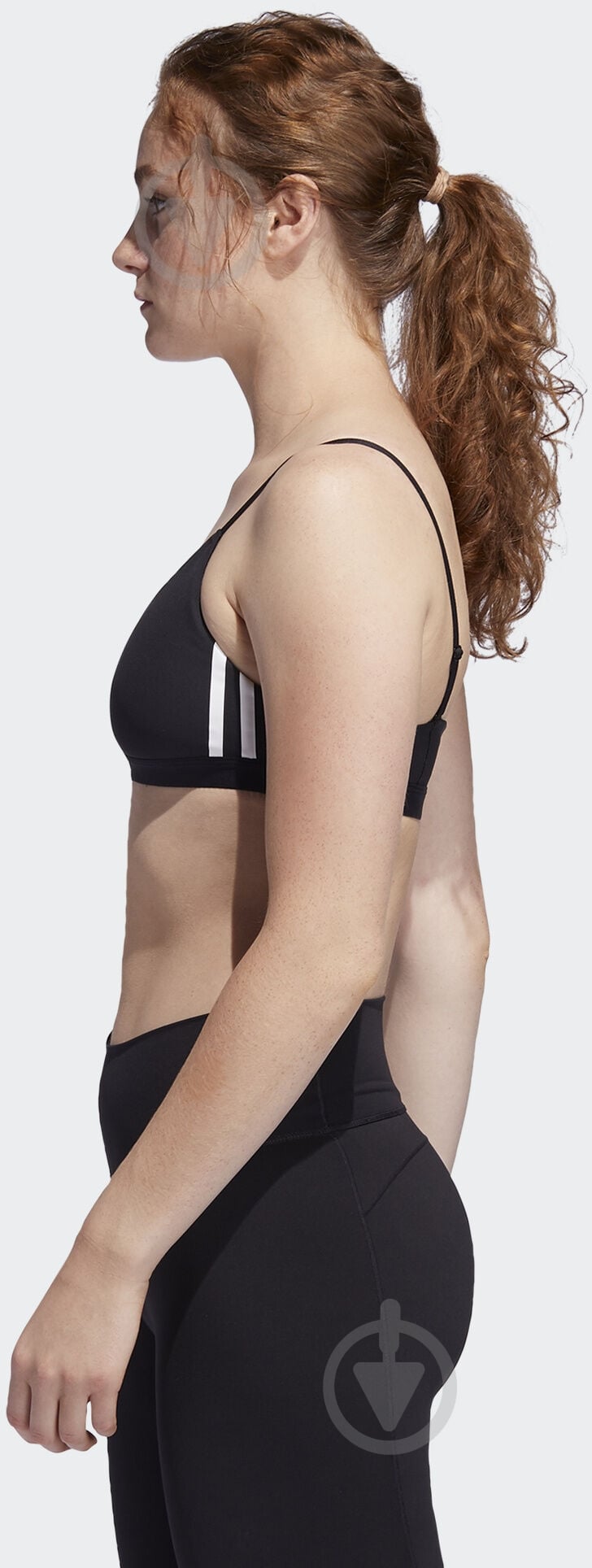 Бра Adidas AM 3S BRA FJ7281 р.XS черный - фото 4