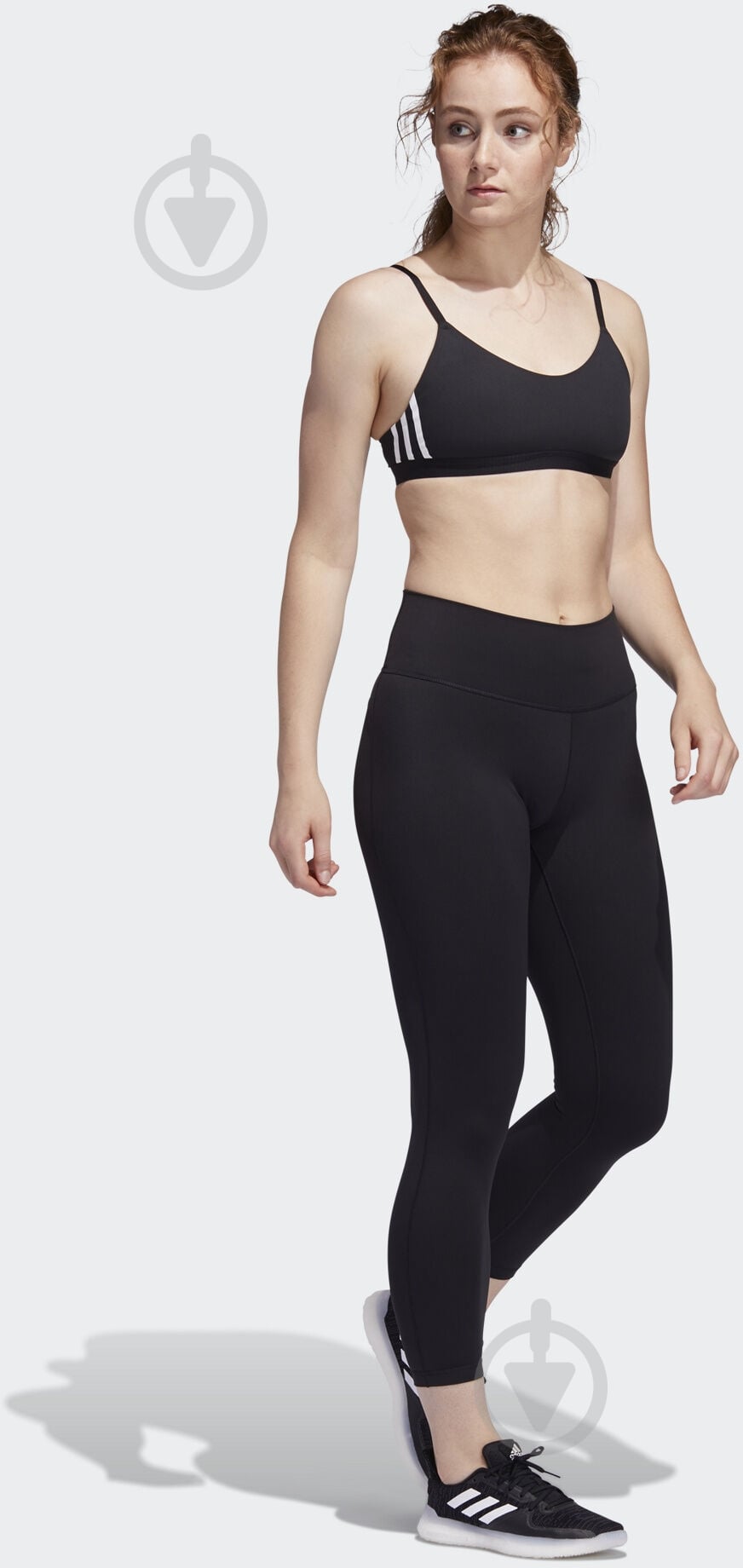 Бра Adidas AM 3S BRA FJ7281 р.XS черный - фото 7