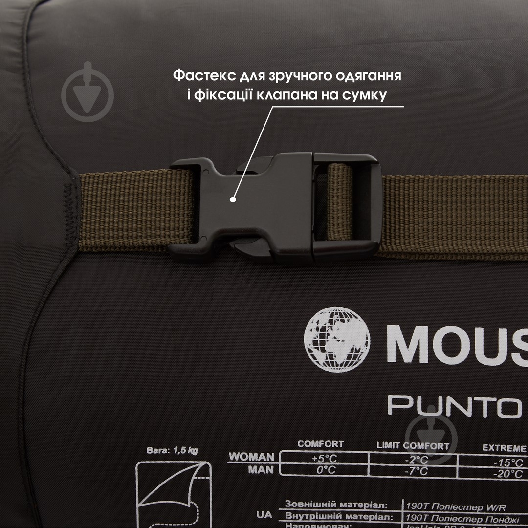 Спальный мешок Mousson PUNTO OLIVE - фото 5