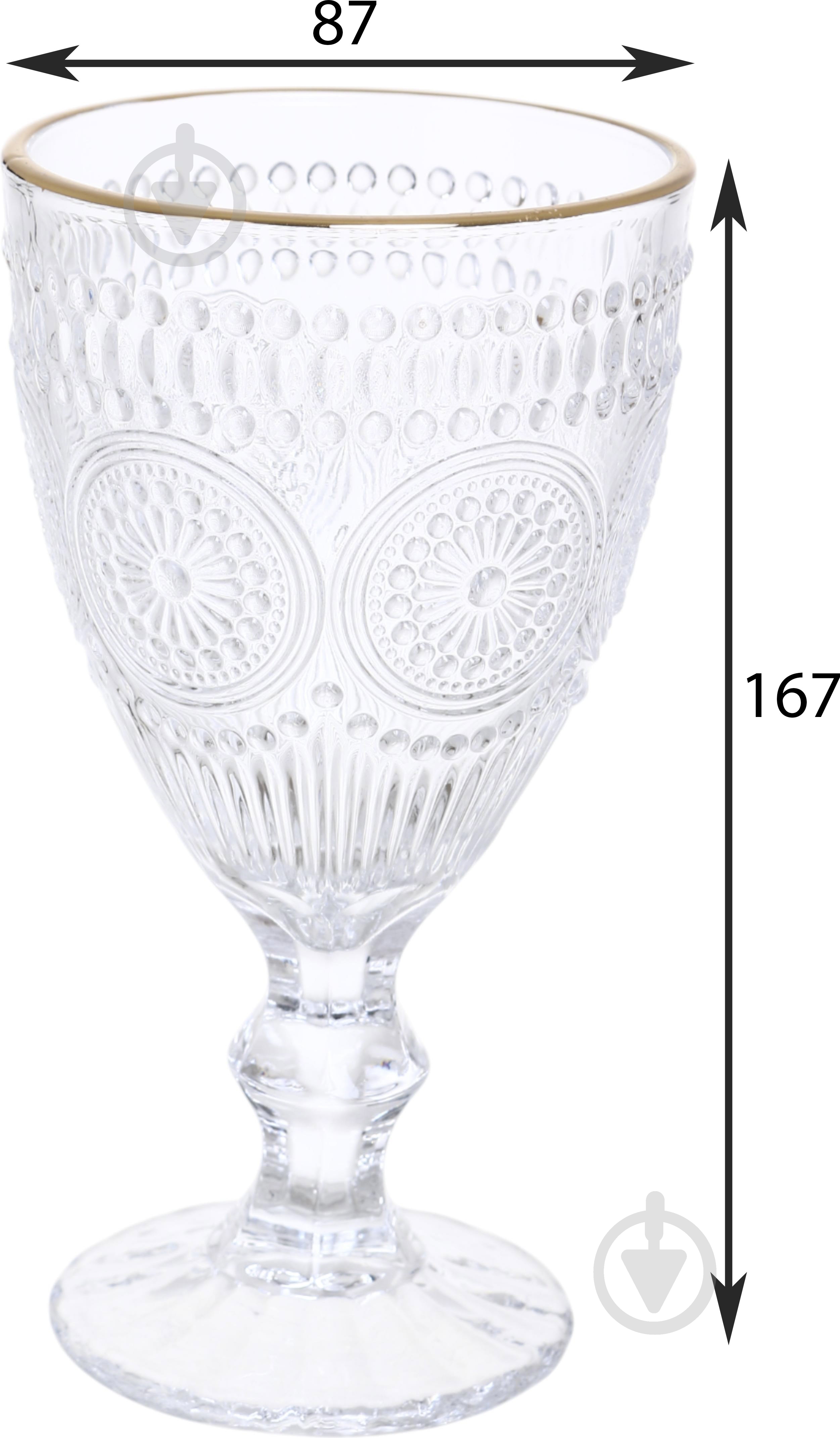 Бокал Maxmark Flower 350 мл 1 шт. - фото 3