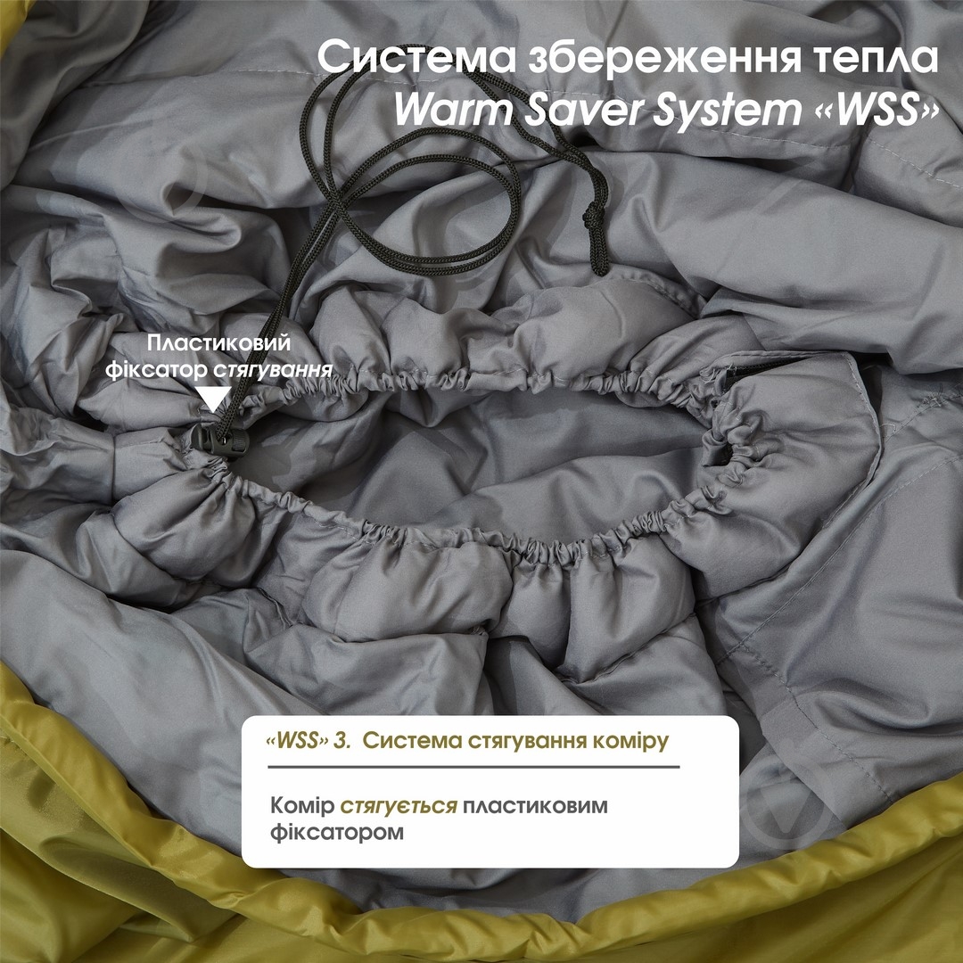 Спальный мешок Mousson RACE L OLIVE - фото 11