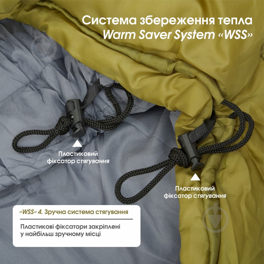 Спальный мешок Mousson RACE L OLIVE - фото 10