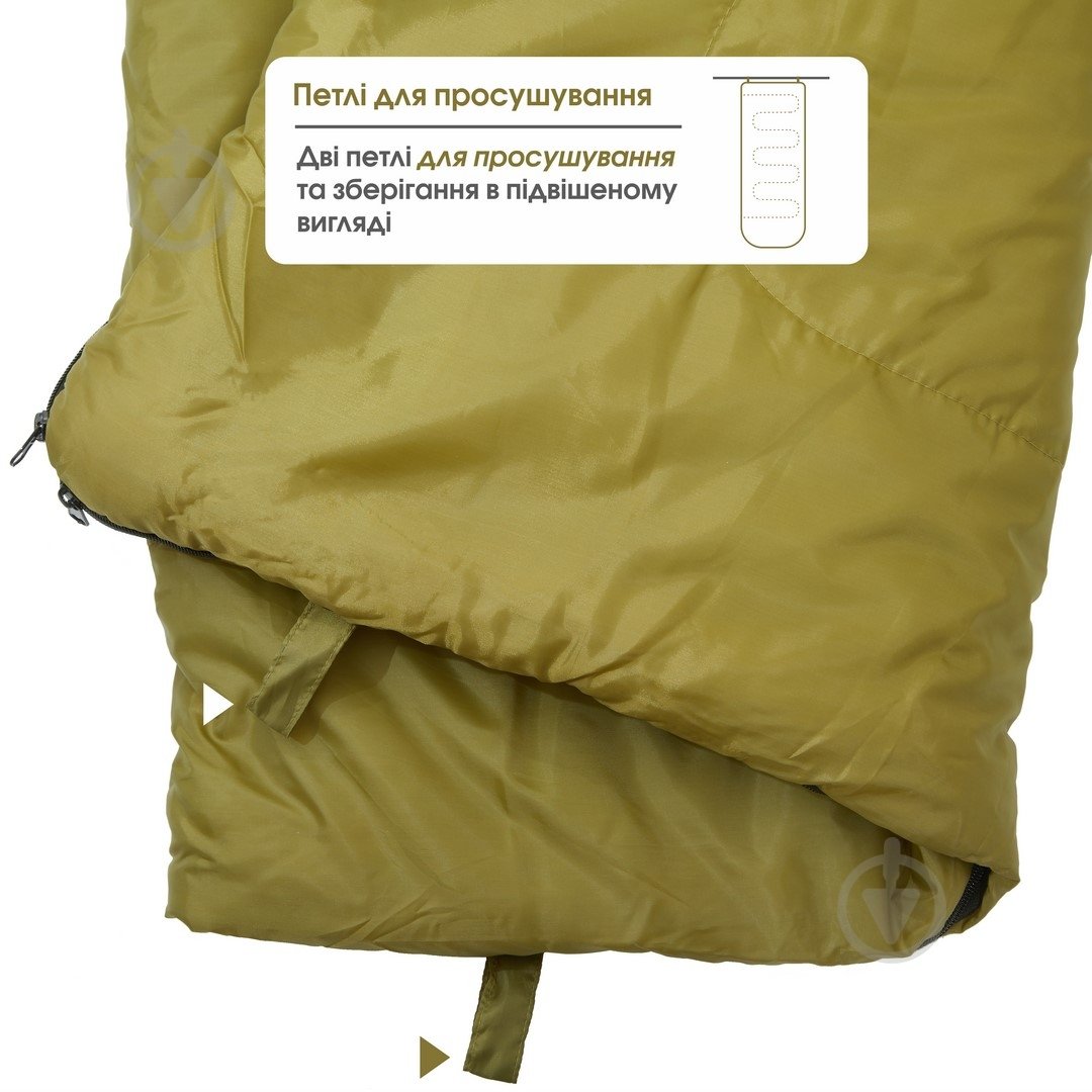 Спальный мешок Mousson RACE L OLIVE - фото 9