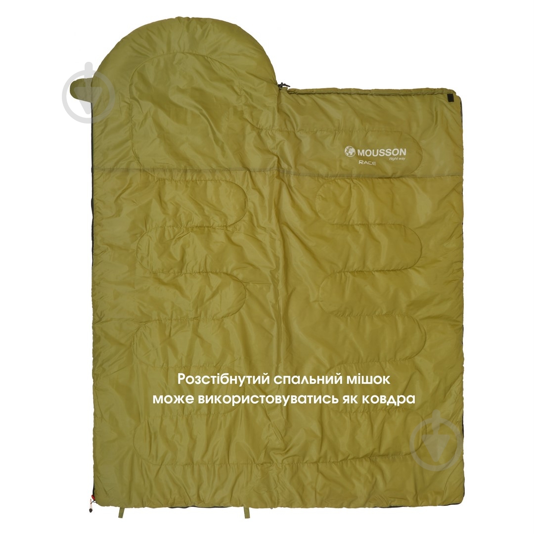 Спальный мешок Mousson RACE L OLIVE - фото 15