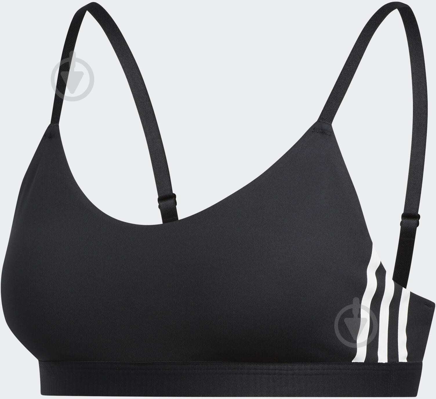 Бра Adidas AM 3S BRA FJ7281 р.M черный - фото 1