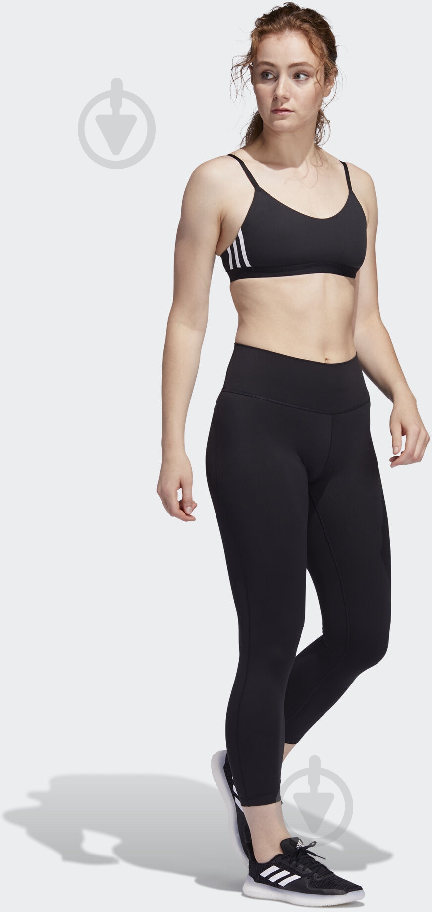 Бра Adidas AM 3S BRA FJ7281 р.M черный - фото 7