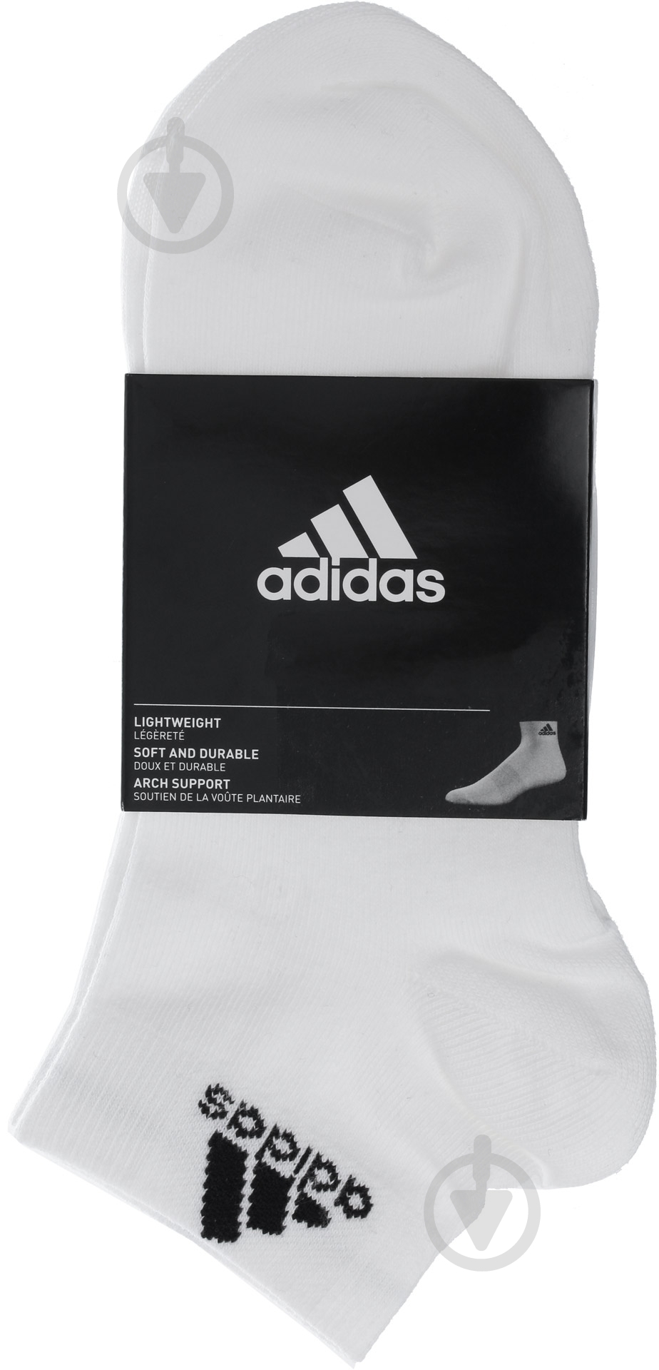 Носки Adidas р.43-46 AA2323 белый - фото 1