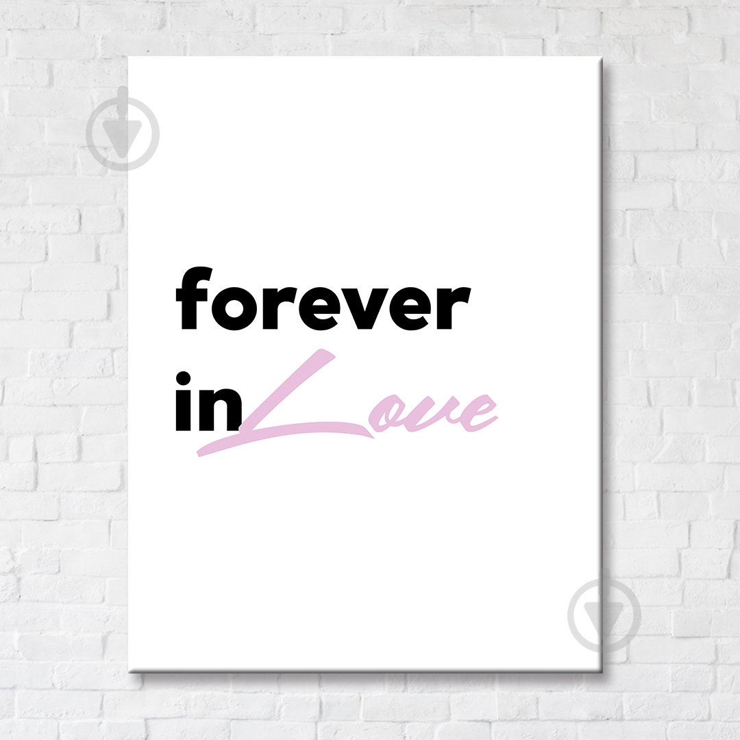 Постер Forever In Love 50x65 см Brushme - фото 1