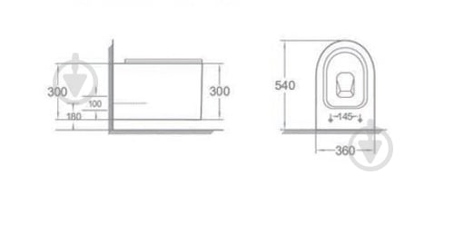 Унитаз подвесной EGO Slim - фото 7 Унитаз подвесной EGO Slim - фото 7