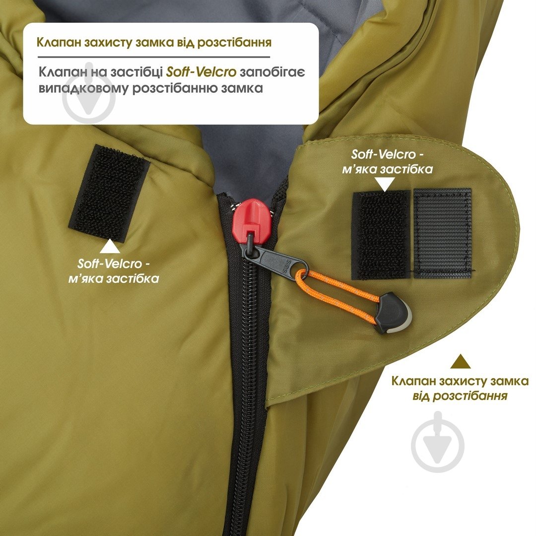 Спальный мешок Mousson RINGO L OLIVE - фото 19 Спальный мешок Mousson RINGO L OLIVE - фото 19