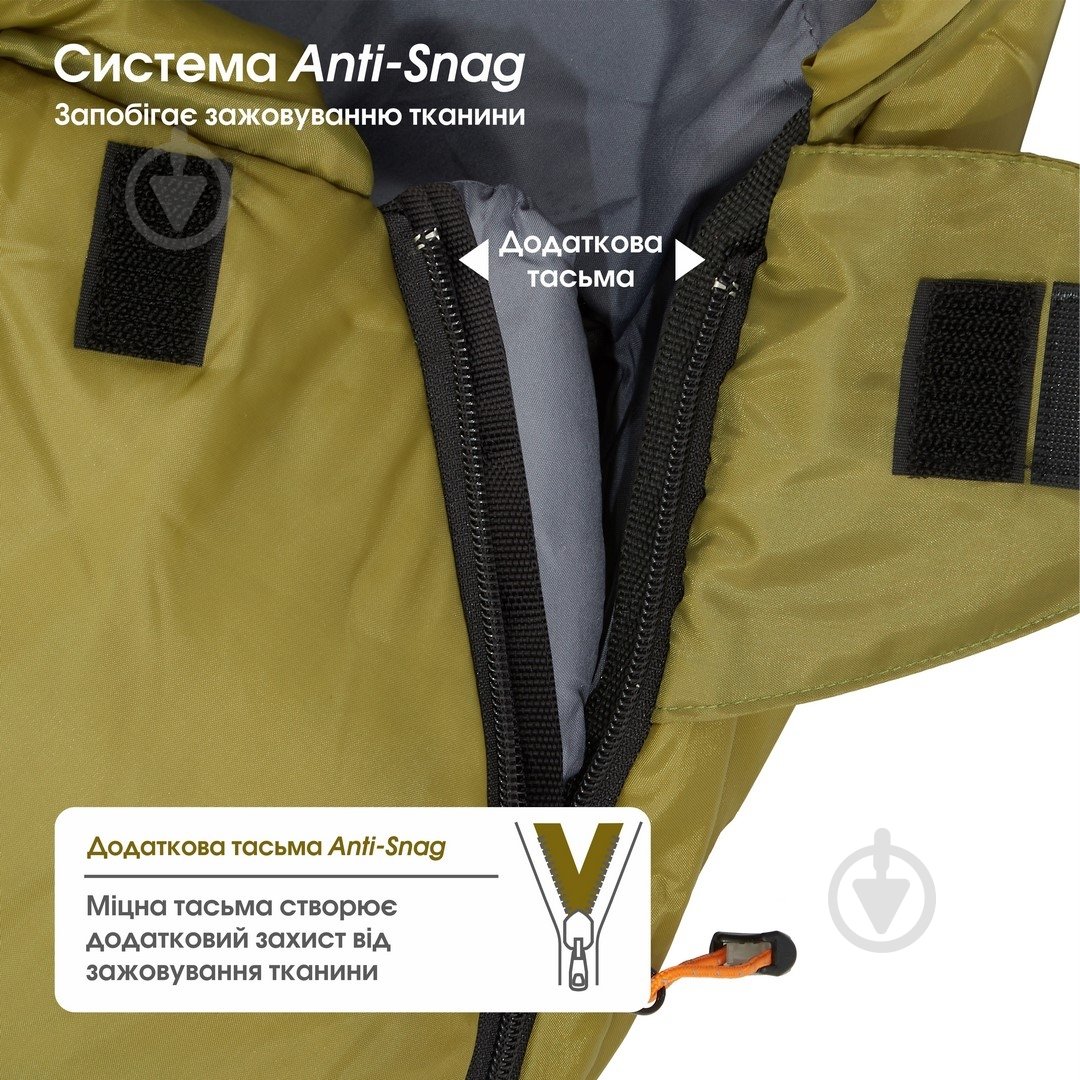 Спальный мешок Mousson RINGO L OLIVE - фото 18 Спальный мешок Mousson RINGO L OLIVE - фото 18