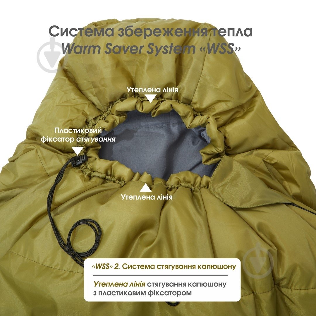 Спальный мешок Mousson RINGO L OLIVE - фото 3 Спальный мешок Mousson RINGO L OLIVE - фото 3