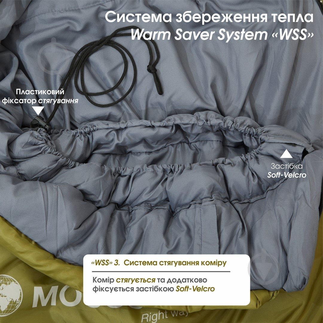 Спальный мешок Mousson RINGO L OLIVE - фото 15 Спальный мешок Mousson RINGO L OLIVE - фото 15