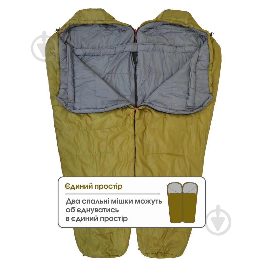 Спальный мешок Mousson RINGO R OLIVE - фото 10
