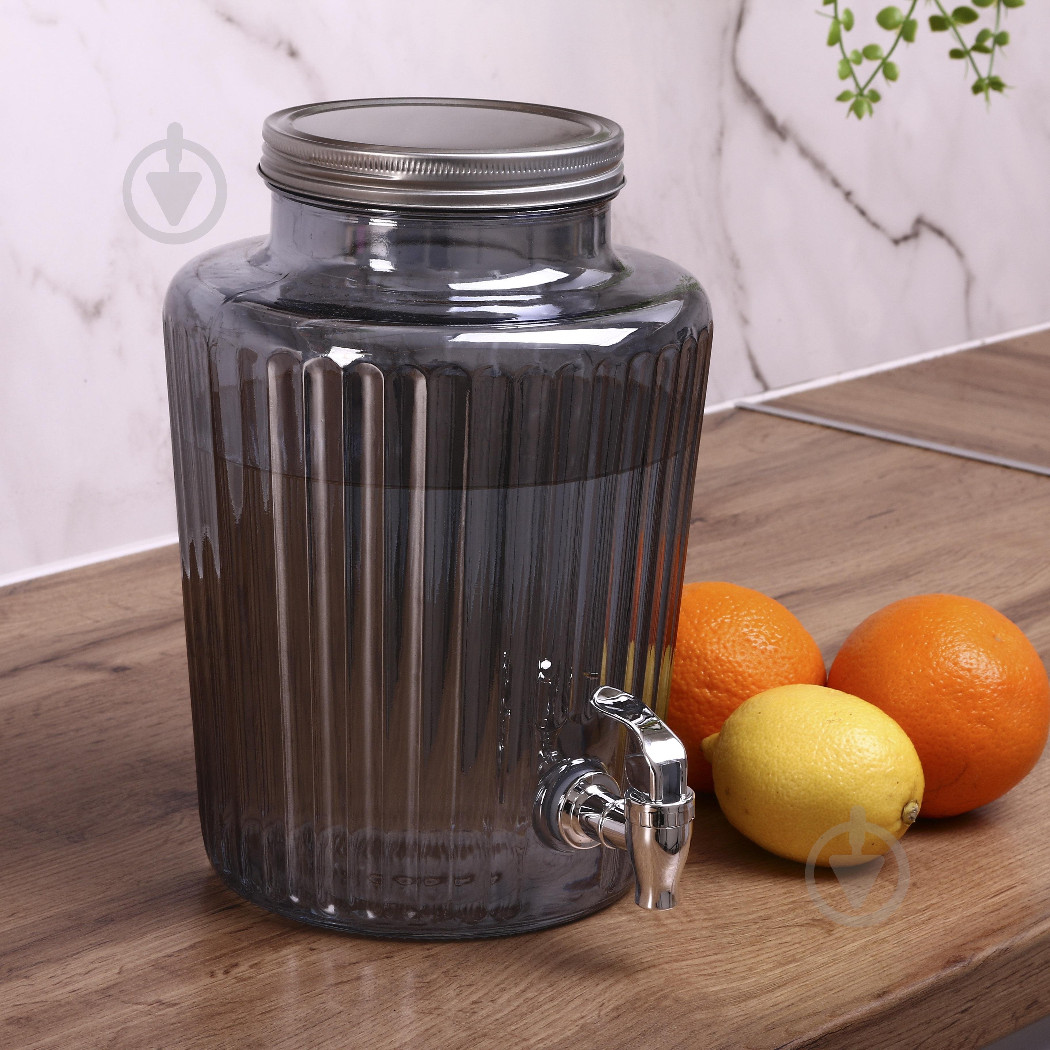 Емкость для напитков Electro Grey 5,7 л с крышкой и краном - фото 6 Емкость для напитков Electro Grey 5,7 л с крышкой и краном - фото 6