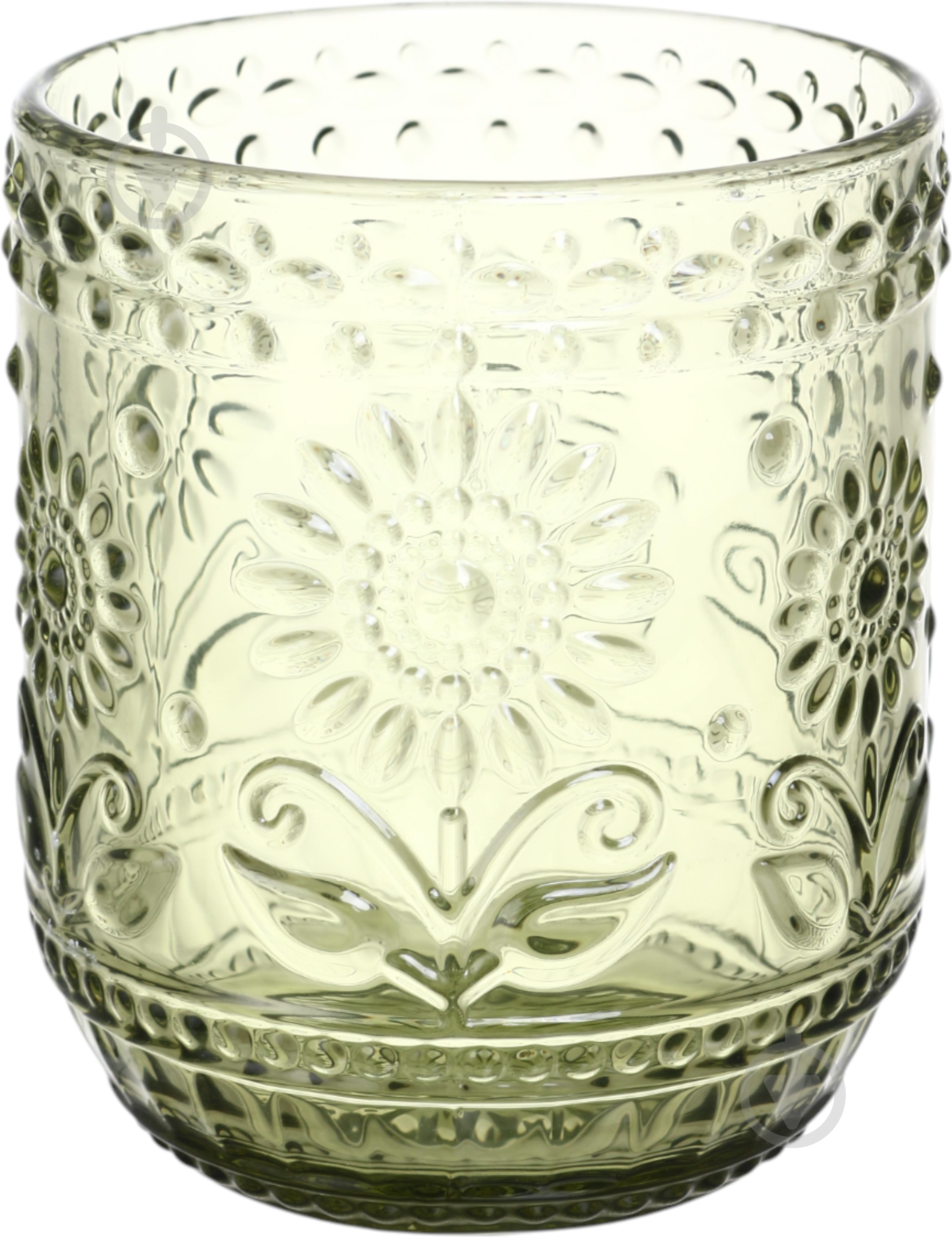 Стакан низкий Maxmark Sunflower зелёный 360 мл 1 шт. - фото 1