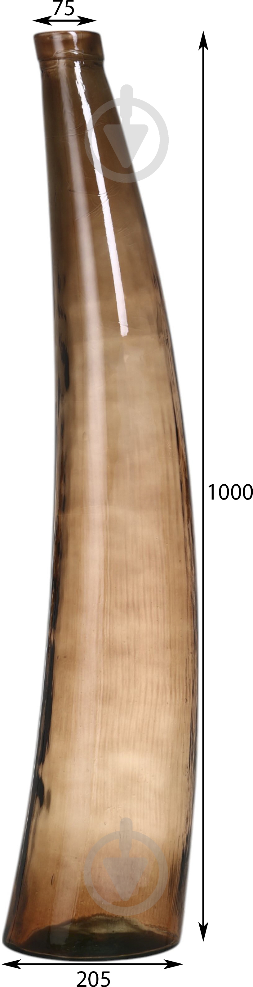 Ваза скляна San Miguel Curve 120 см бежева 5944DB400 - фото 2 Ваза скляна San Miguel Curve 120 см бежева 5944DB400 - фото 2