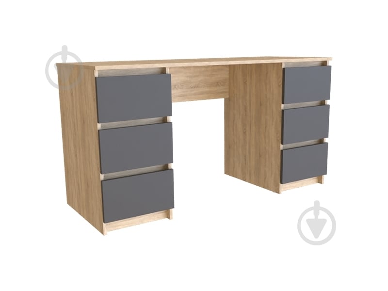 Стол компьютерный DC Leo дуб сонома/графит - фото 2 Стол компьютерный DC Leo дуб сонома/графит - фото 2