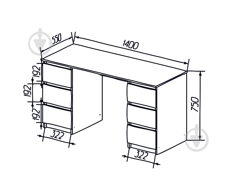 Стол компьютерный DC Leo дуб сонома/графит - фото 4 Стол компьютерный DC Leo дуб сонома/графит - фото 4