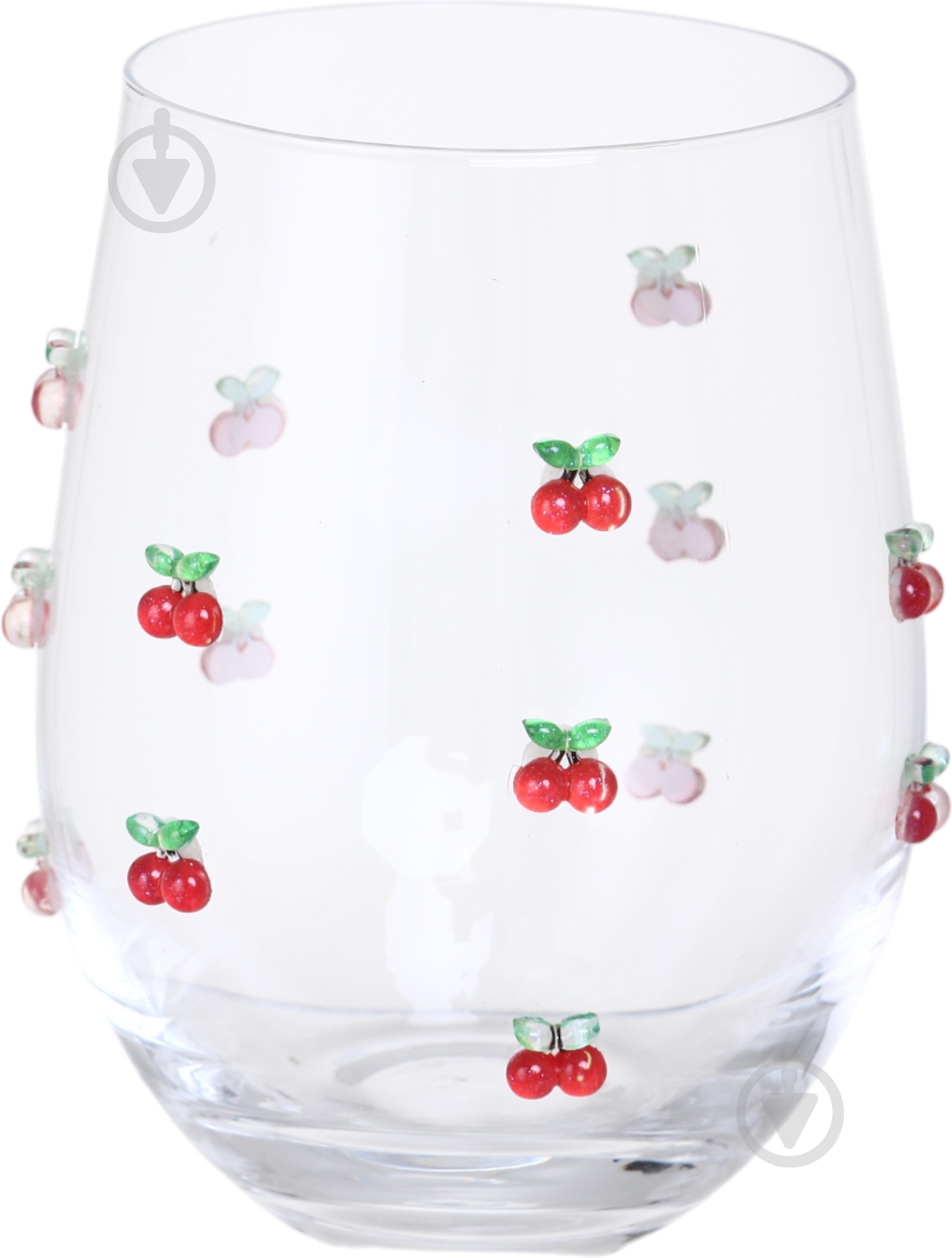 Стакан для воды Maxmark Cherry стекло 520 мл 1 шт. - фото 1 Стакан для воды Maxmark Cherry стекло 520 мл 1 шт. - фото 1