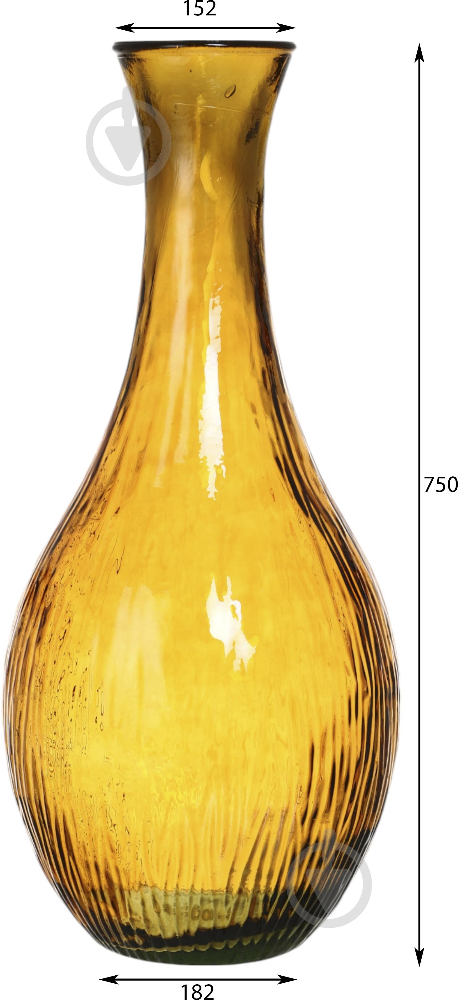 Ваза стеклянная San Miguel Arabe 75 см оранжевая 4488DB48 - фото 2 Ваза стеклянная San Miguel Arabe 75 см оранжевая 4488DB48 - фото 2