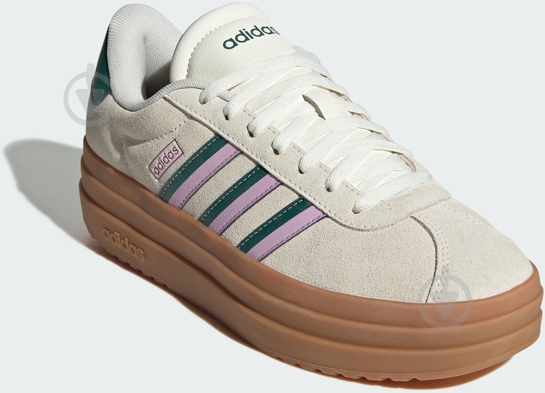 Кроссовки женские демисезонные Adidas VL COURT BOLD JI1788 р.36 бежевые - фото 3