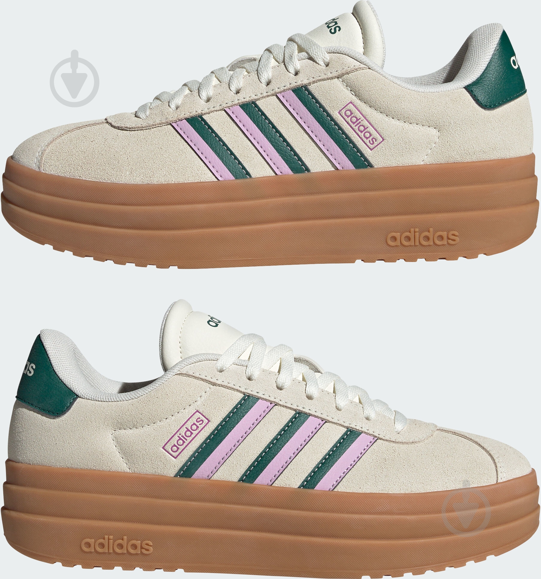 Кроссовки женские демисезонные Adidas VL COURT BOLD JI1788 р.36 бежевые - фото 5