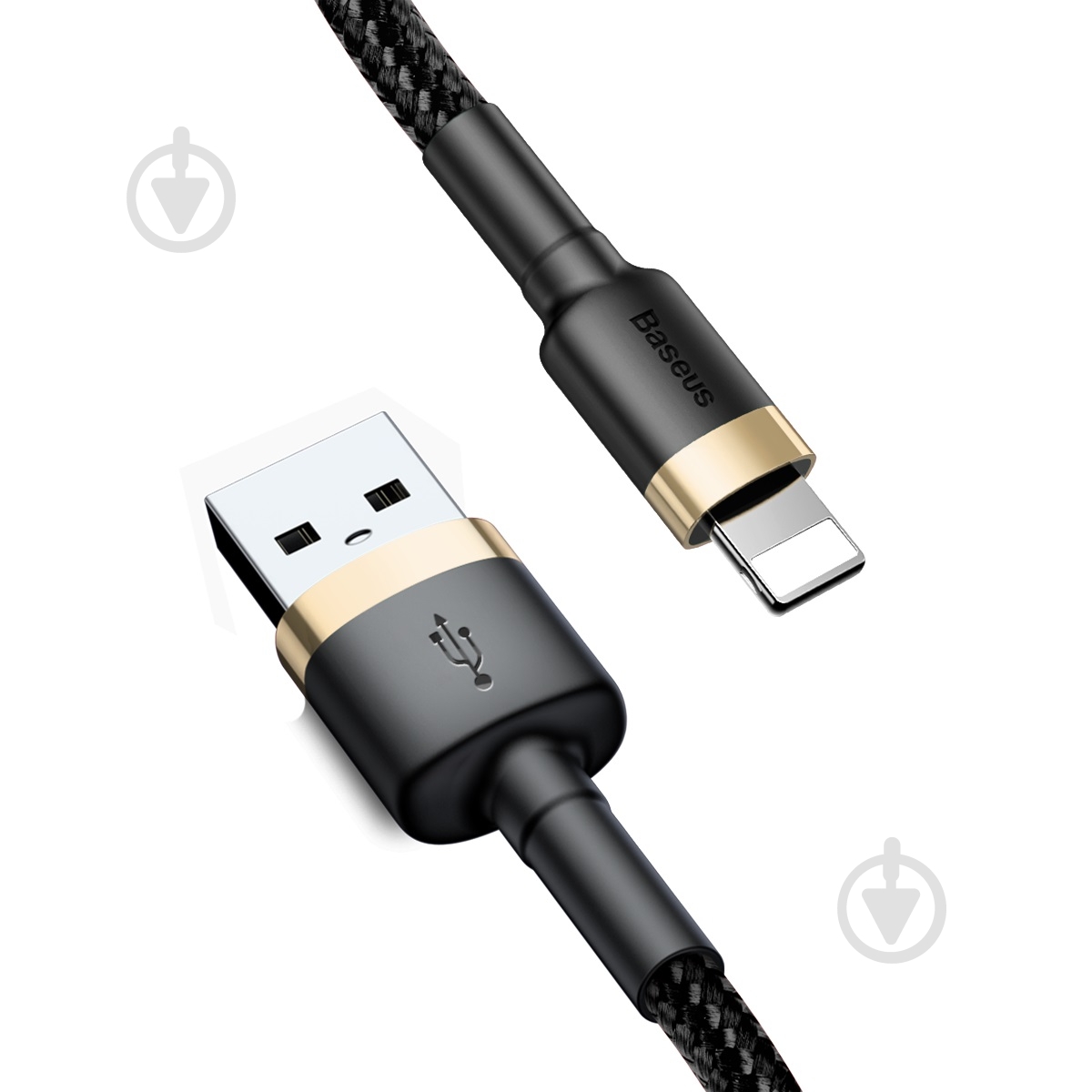 Кабель BASEUS Cafule Cable Lightning – USB 2 A 1 м черный с золотым (CALKLF-BV1) - фото 2 Кабель BASEUS Cafule Cable Lightning – USB 2 A 1 м черный с золотым (CALKLF-BV1) - фото 2