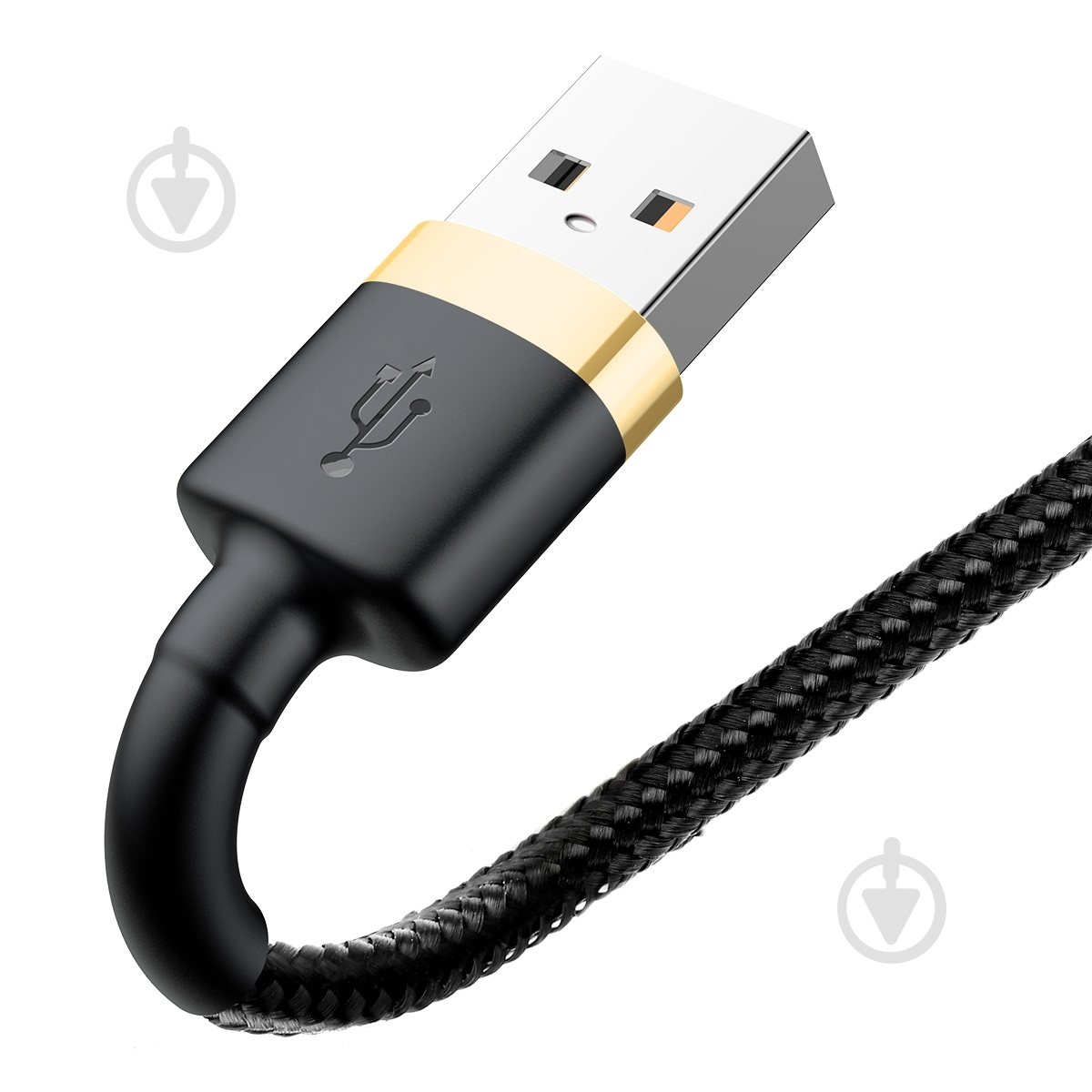 Кабель BASEUS Cafule Cable Lightning – USB 2 A 1 м черный с золотым (CALKLF-BV1) - фото 3 Кабель BASEUS Cafule Cable Lightning – USB 2 A 1 м черный с золотым (CALKLF-BV1) - фото 3